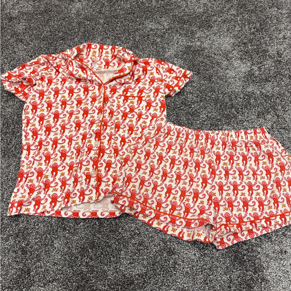 Roller Rabbit Red and White Women's Pajama Set